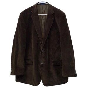 Saddlebred Men's Corduroy Brown
Blazer(Size 48 Long)